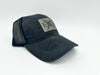 Waxed Cotton Hat (Charcoal Black)