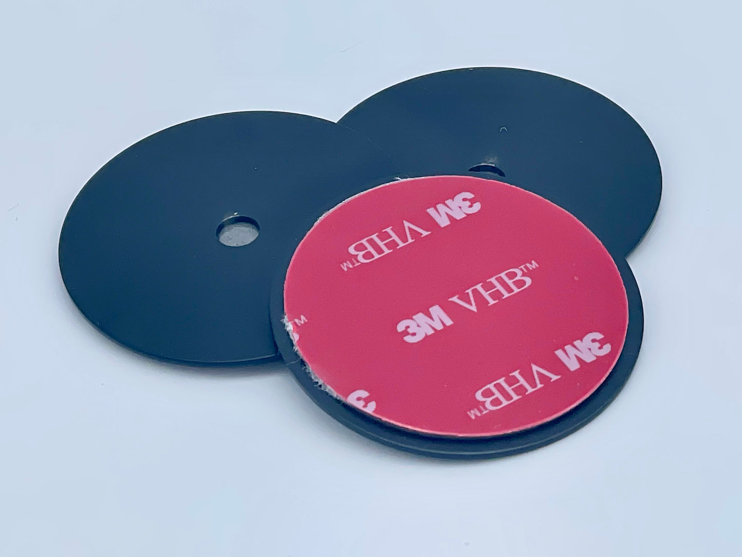 Stick On Metal Disks for Quick Paper Towel Holder