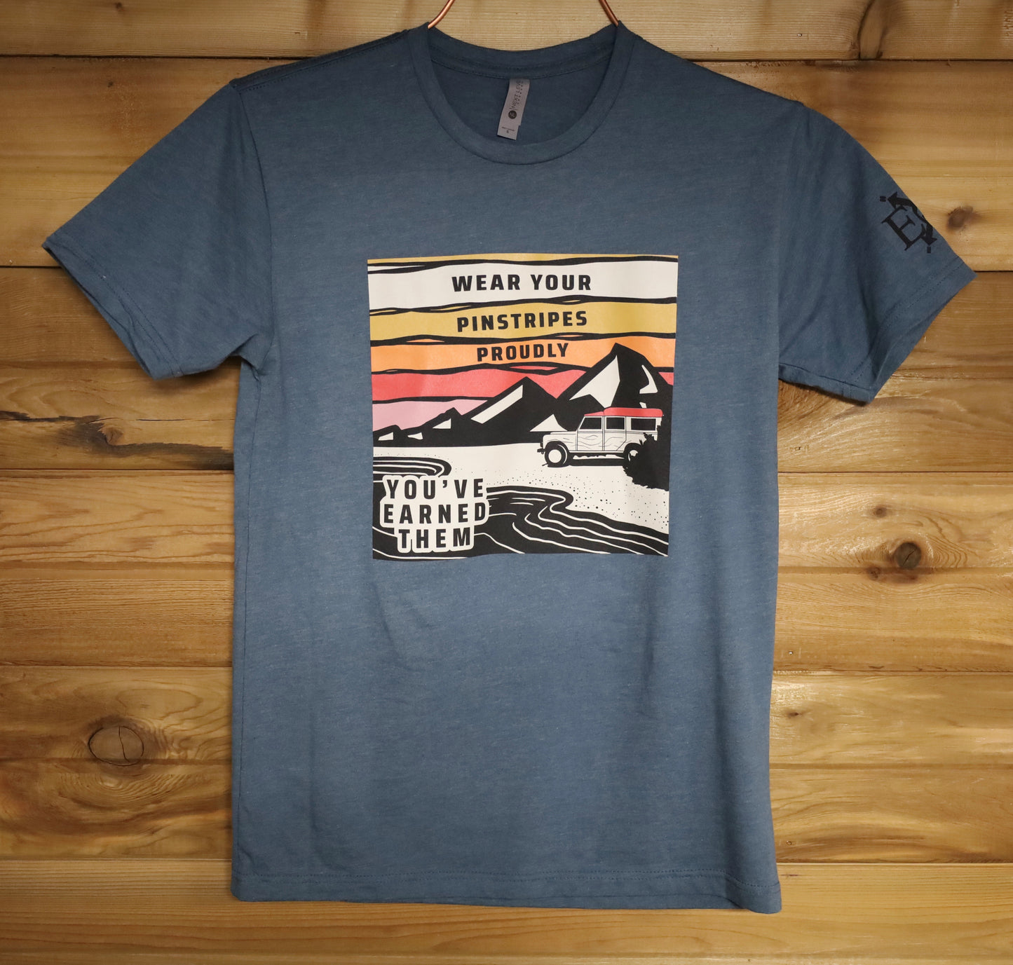 Expedition Essentials Pinstripes T Shirt (Blue) main