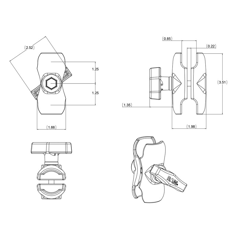 RAM Mounts X-Grip 7-8" Tablet Package