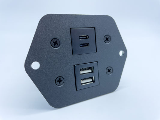 Universal Double USB Charger Plate