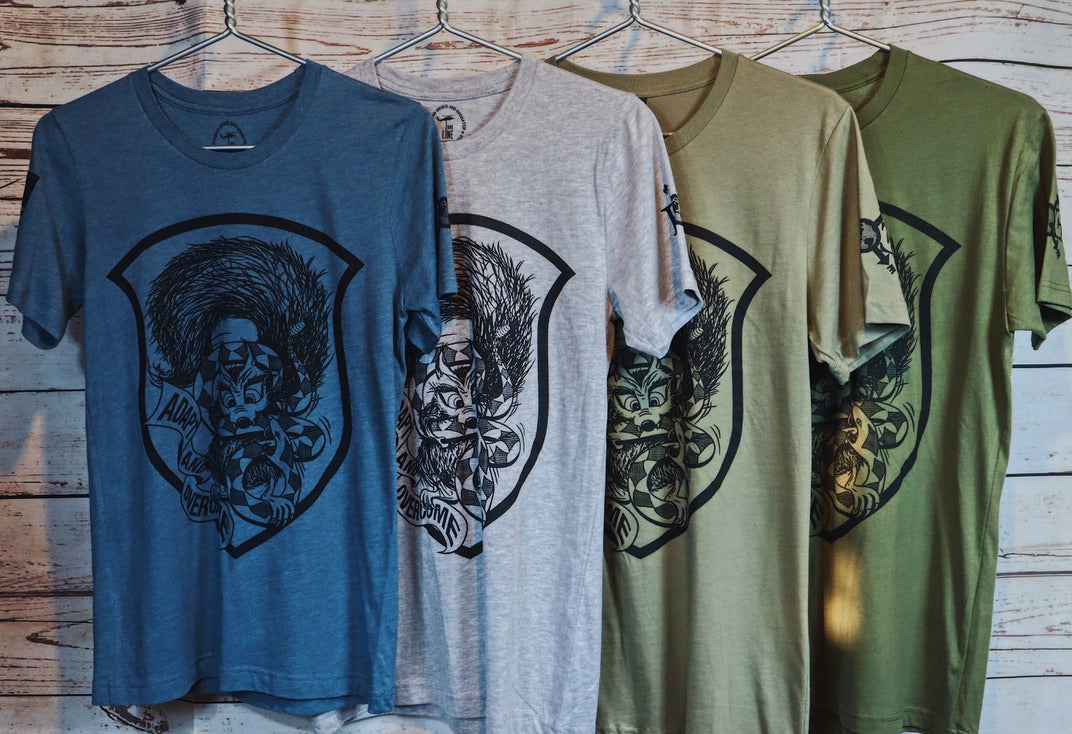 Short Sleeved Psycho Squirrel Tee (Slate)